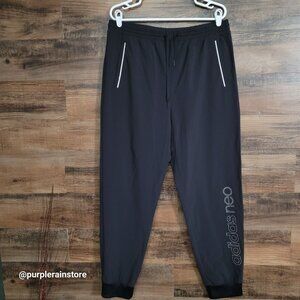 Adidas Neo Jogger Pants 2XL High Rise Windbreaker Hipster Streetwear Activewear